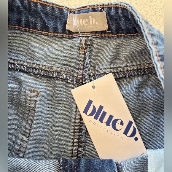 Blue B. Rhinestone Jeans Womens Large Bling Rodeo Western Equestrian Wide Leg - Picture 15 of 15